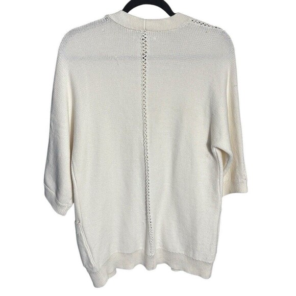 Wilfred Free Ivory Women’s Knit Cardigan‎ Size Small 3/4 Length Sleeve - Picture 3 of 4